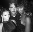Slavljenik sa Kim Kardashian i Naomi Campbell
